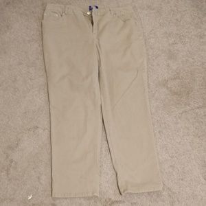 Just my size tan/khaki twill pants